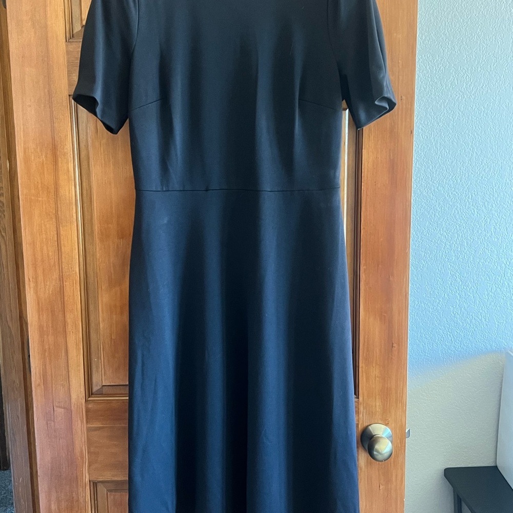 Karl Lagerfeld Black Asymmetrical A-line Dress